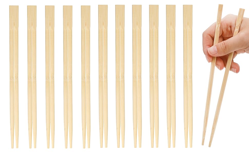 Hiceeden 360 Pairs Disposable Bamboo Chopsticks