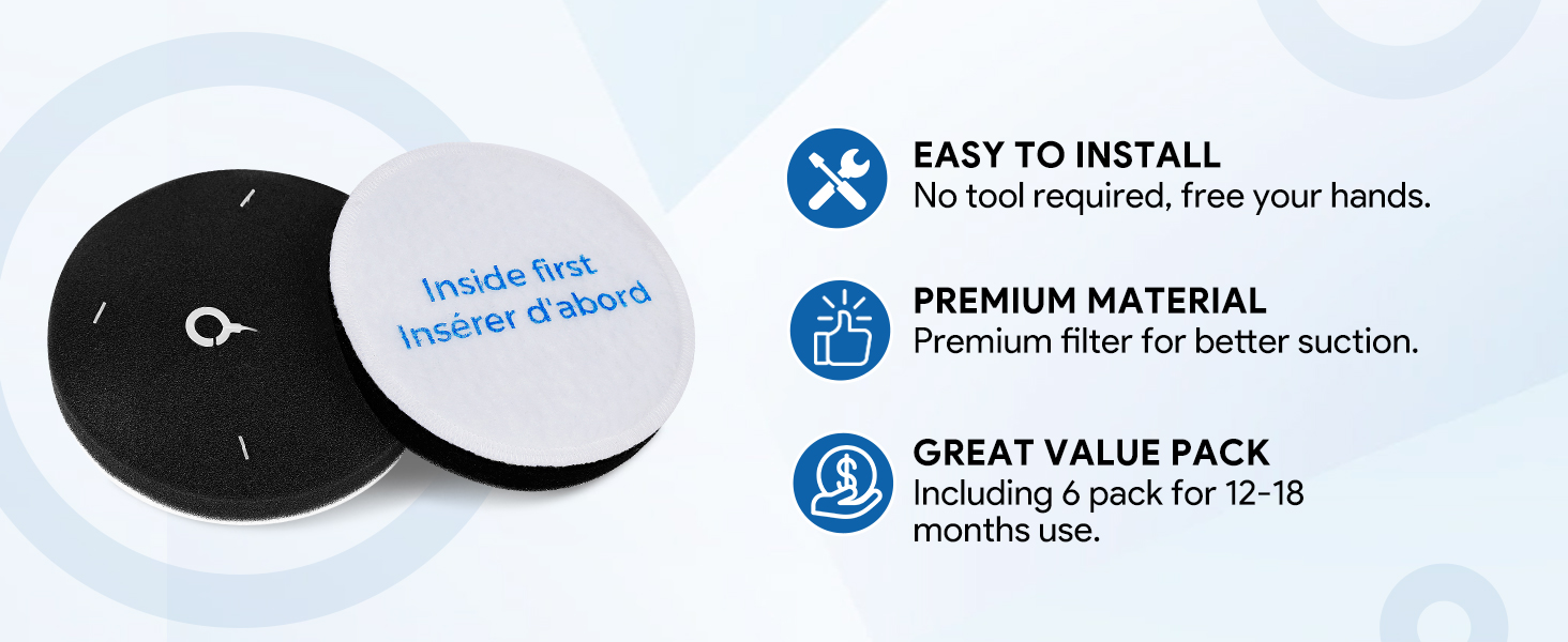 KEEPOW Vacuum Filter Replacement Compatible With Eureka