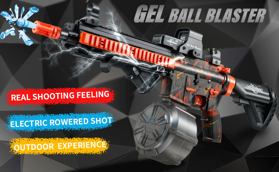 LASERMAG M416 Gel Ball Blaster Electric,Orby Guns Automatic