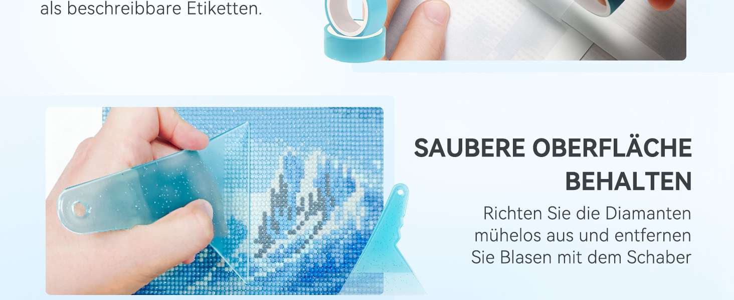 15x10cm Verdicktes Doppelseitig Antihaftend Trennblätter Set für Diamant Painting Bilder