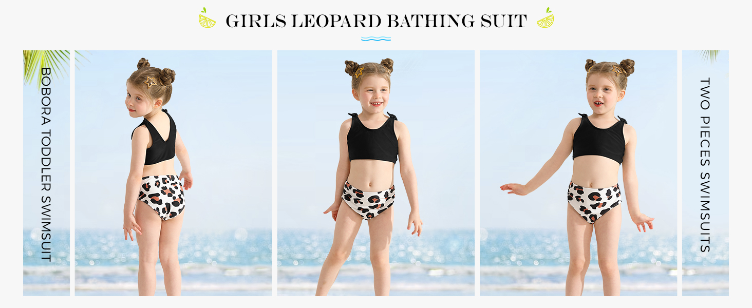 Girls Leopard Swimsuit