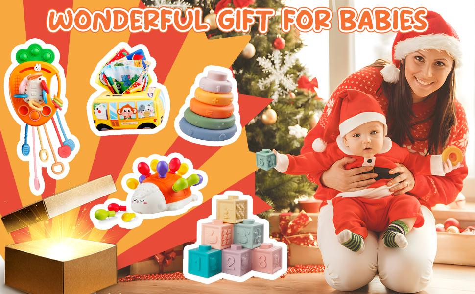 Montessori Toys for Babies 612 Months, 5 in 1 Baby Toys