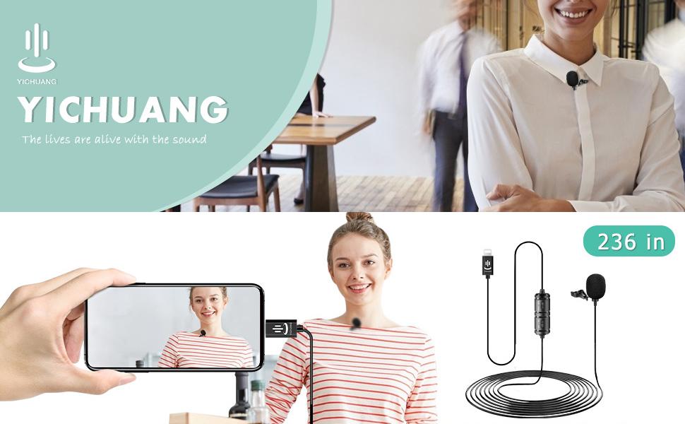 Lapel Microphone Compatible with iphone