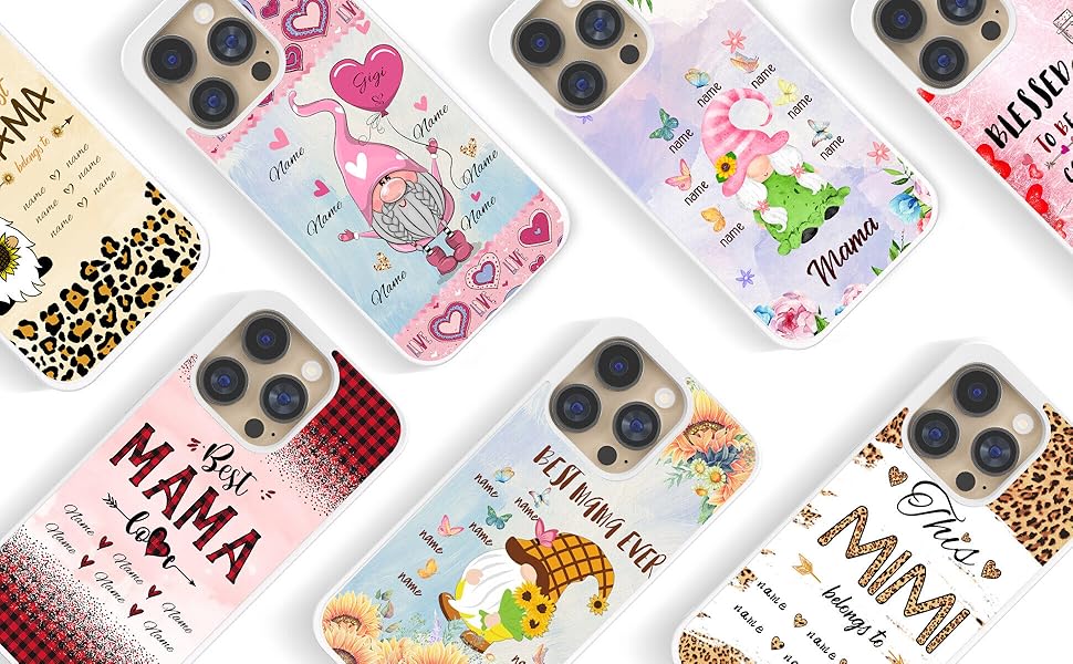Amazon.com: Mom Red Paild Phone Cases with Best Mama Quotes