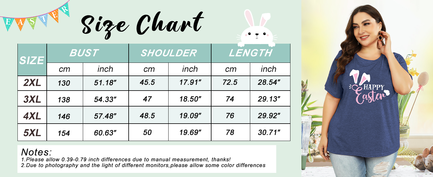 Plus Size Bunny Printed T-Shirt