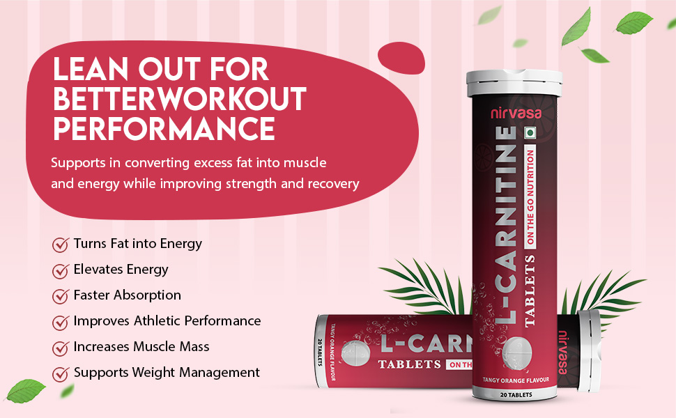 Nirvasa L Carnitine Tablets 1000mg (Tangy Orange Flavour) for Men - Can You Take L Carnitine With Pre Workout