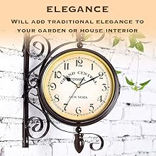 Amazon.com: BELMAKS Vintage Double Sided Wall Clock Vintage