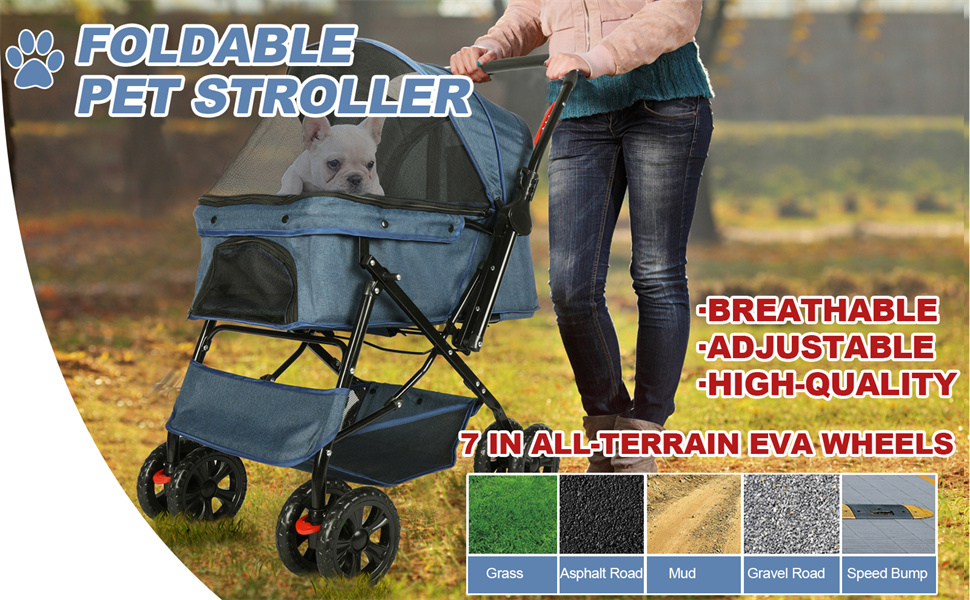 Penzlog Pet Stroller Dog Strollers for Medium Dogs and Cats with