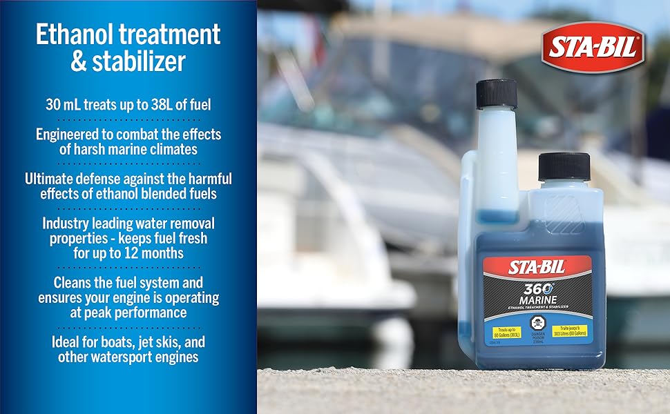 STABIL 360 Marine Ethanol Treatment & Fuel Stabilizer Full Fuel