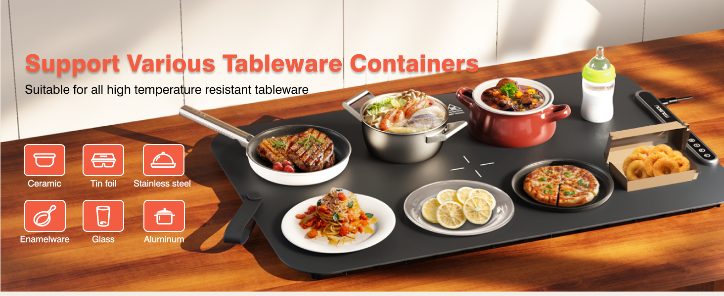 iTRUSOU Silicone Food Warming Mat BW701 Suitable for different tableware