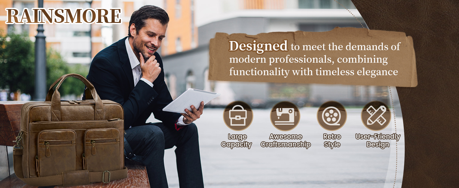 leather computer bag