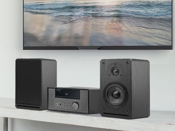 スピーカー BT Compact Stereo System Silvr 9jupf8b Amazon.co.jp: BT Compact Stereo System Silvr : 家電＆カメラ