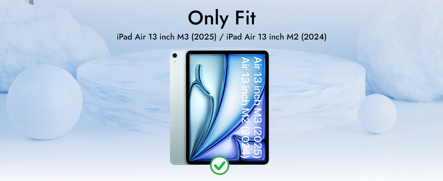 Only Fit for iPad Air 13 inch M3 (2025) / iPad Air 13 inch M2 (2024)