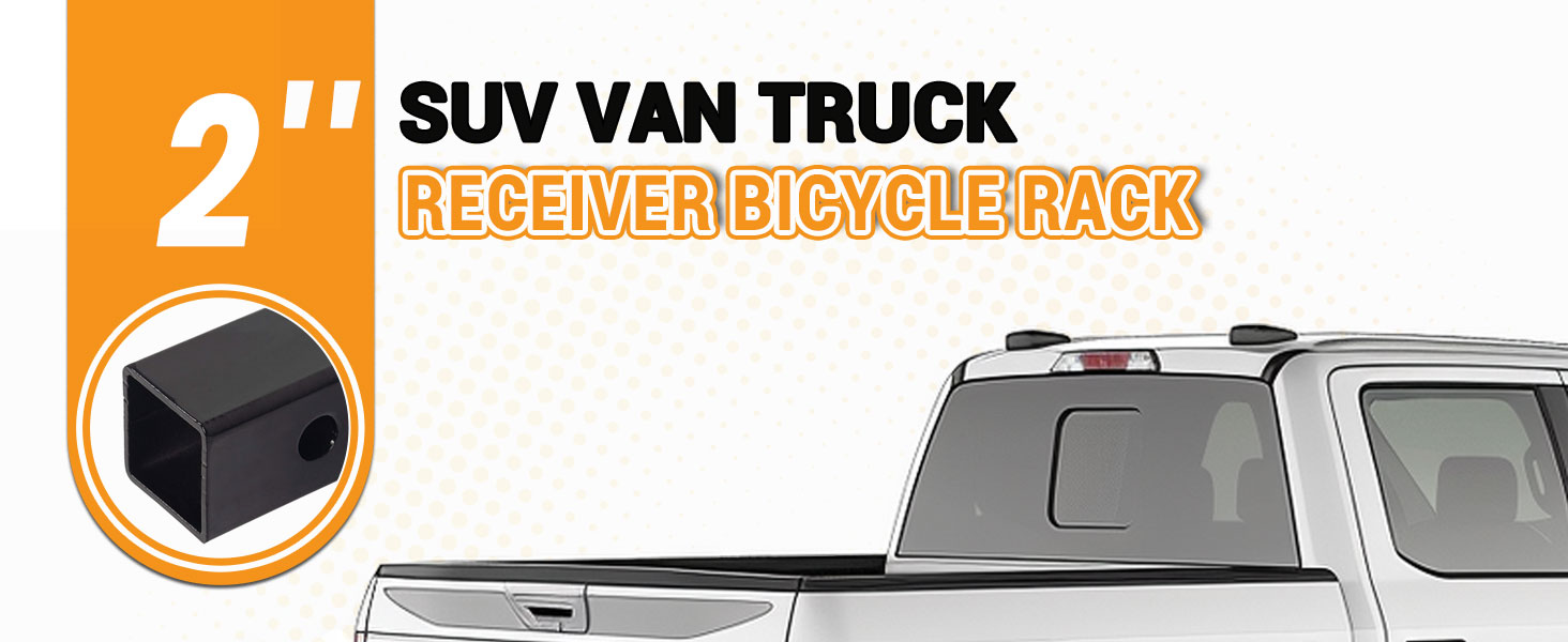 HECASA Hitch Mount Bike Rack 2'' Receiver Bicycle 2Bike