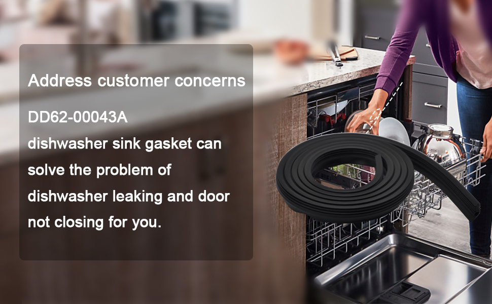 DD6200043A Dishwasher Door Gasket Compatible with Samsung