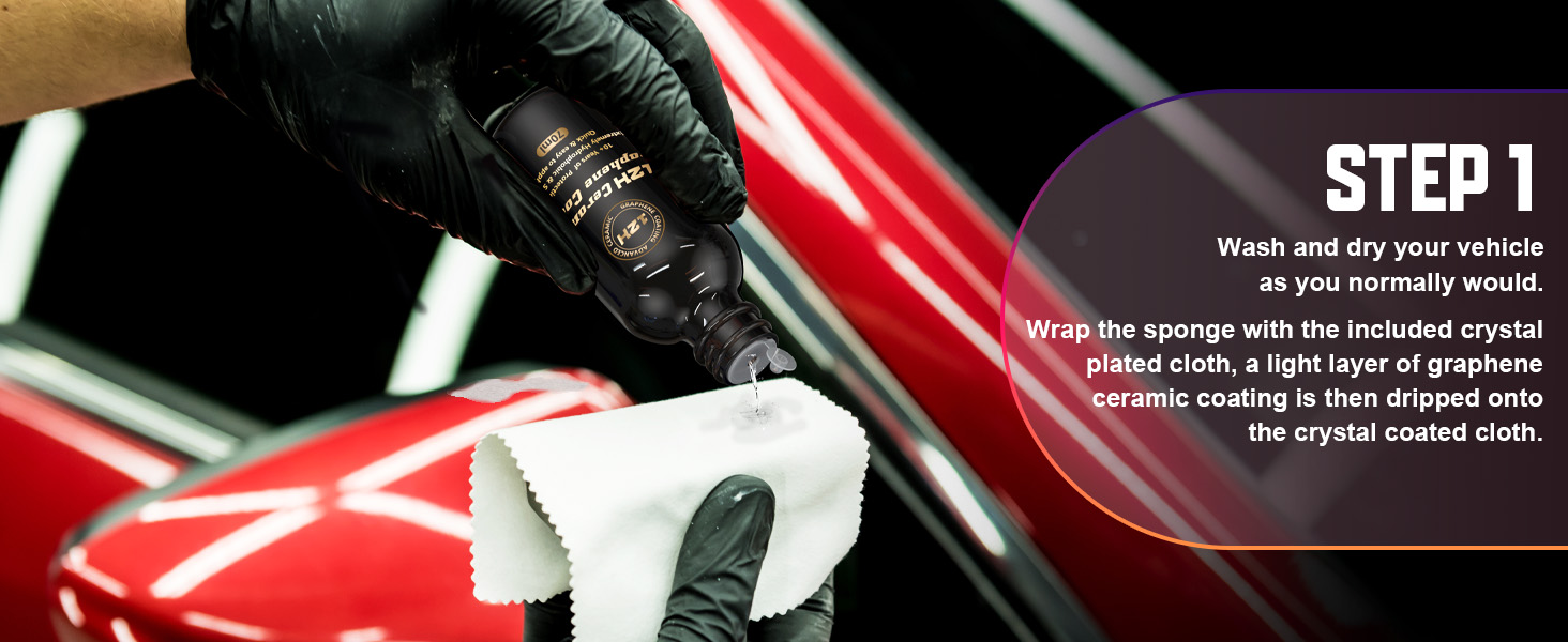 Graphene Ceramic Coating for Cars (70ml) 𝟏𝟐𝐇 𝐀𝐝𝐯𝐚𝐧𝐜𝐞𝐝 𝗚𝗿𝗮𝗽𝗵𝗲𝗻𝗲 Coating for Car