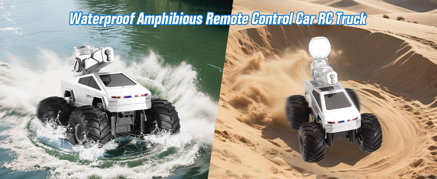 Waterproof Amphibious Remote Control Car RC Truck