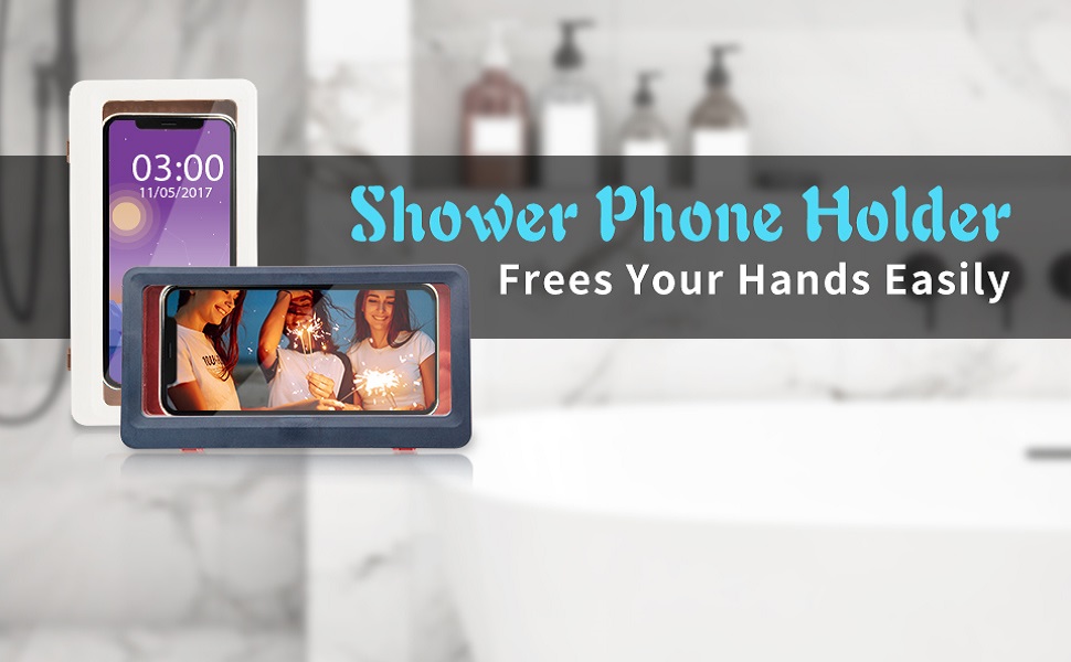 KIMATOT Shower Phone Holder Waterproof AntiFog Touch