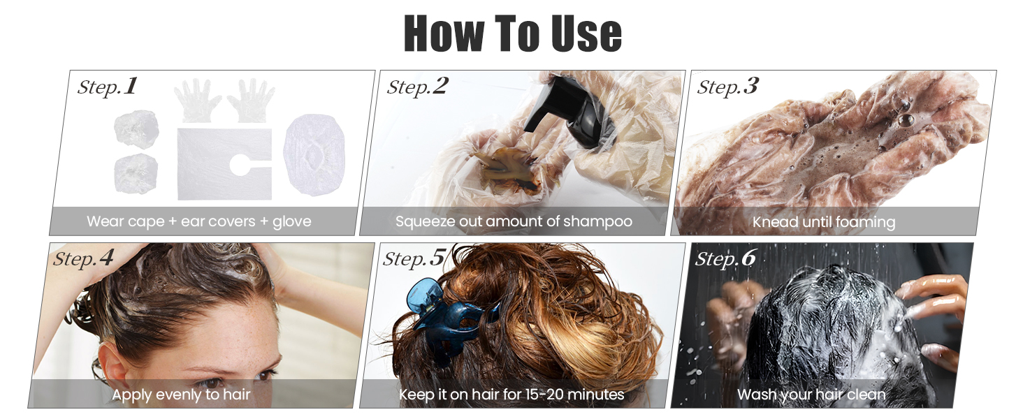 Instant Hair Coloring Shampoo
