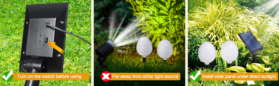solar powered landscape lights