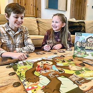 kids family game, kids game, board game, family fun, I caught Bigfoot