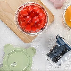 food storage containers, glass containers with lids