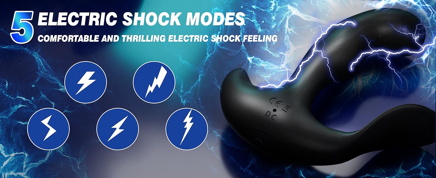 electric shock butt plug anal vibrators for men