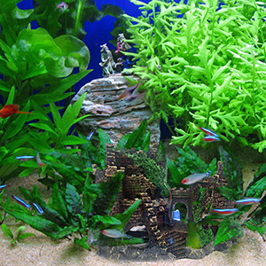 Aquarium Castle Decorations,