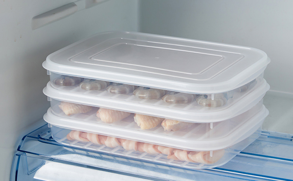 yarlung 6 Pack Bacon Keeper for Refrigerator, Deli Meat