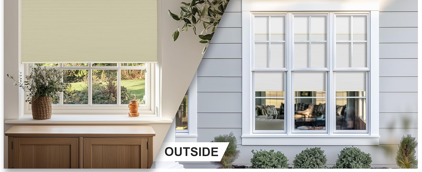 BERISSA Top Down Bottom Up Day Night No Drill Cellular