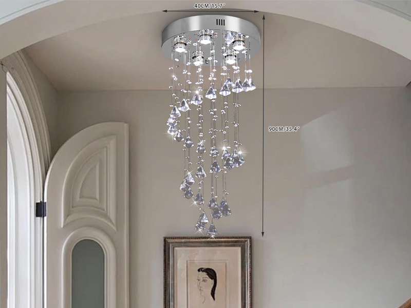 modern crystal chandelier big chandelier for high ceiling chandelier for staircase