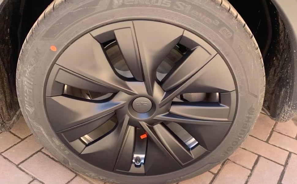 Wheel Hub Caps Center Cover (4PCS) For KAVANIC Tesla Model Y Model 3