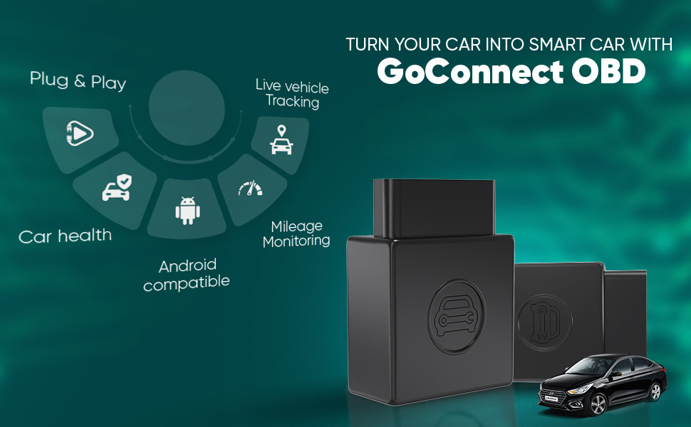 GoMechanic GoConnect OBD GPS Car Tracker Plug N Play, Live Vehicle
