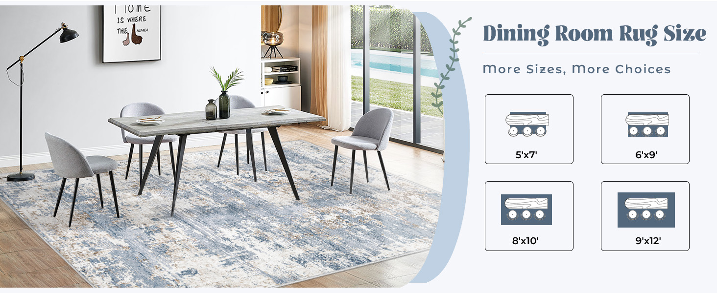 dining room rug sizes