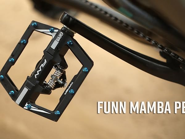 mmpon Funn Mamba MTB Clipless Pedals, Single Sided Clip Mountain