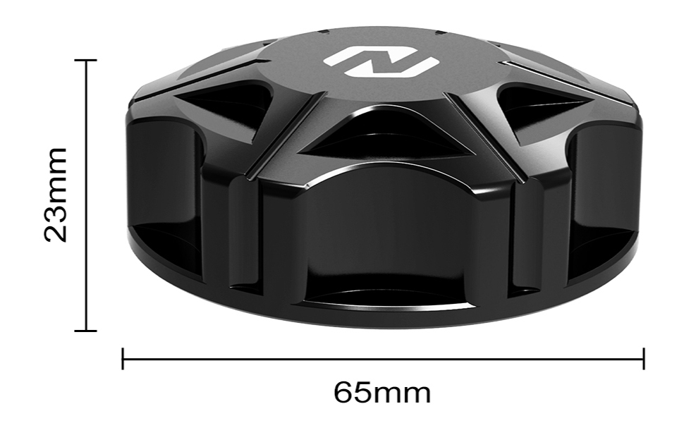 NICECNC Aluminum Brake Fluid Reservoir Cap Compatible with
