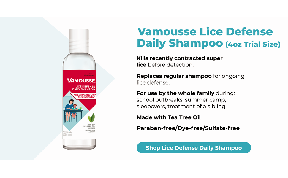 Vamousse PRO Lice Emergency Kit, Includes Lice Treatment