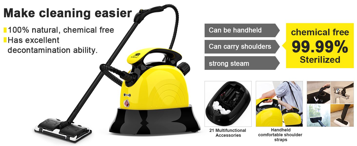 MLMLANT Steam Cleaners for the home multi purpose, 1100ML Handheld 21