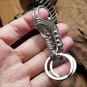 hai キーリング　キーホルダー a-02 ステンレス製ワイヤーキーチェーンキーリングハンドメイド