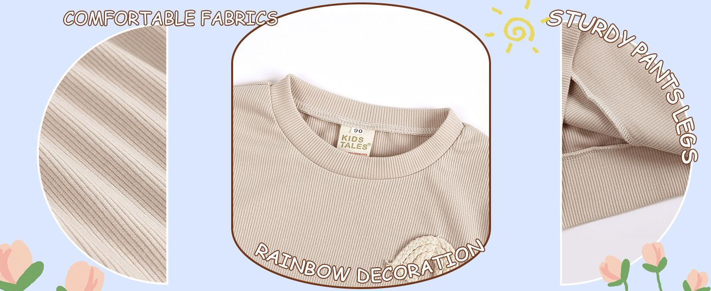 baby girls solid color shirt and pants