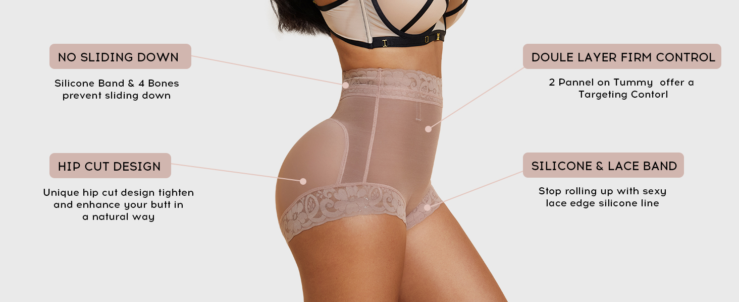 Fajas Colombianas Shapewear Tummy Control Short Faja Body Shaper