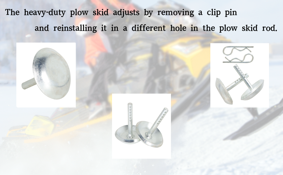 Amazon.com: labwork Snow Plow Skid Shoes Heavy Duty w/Round