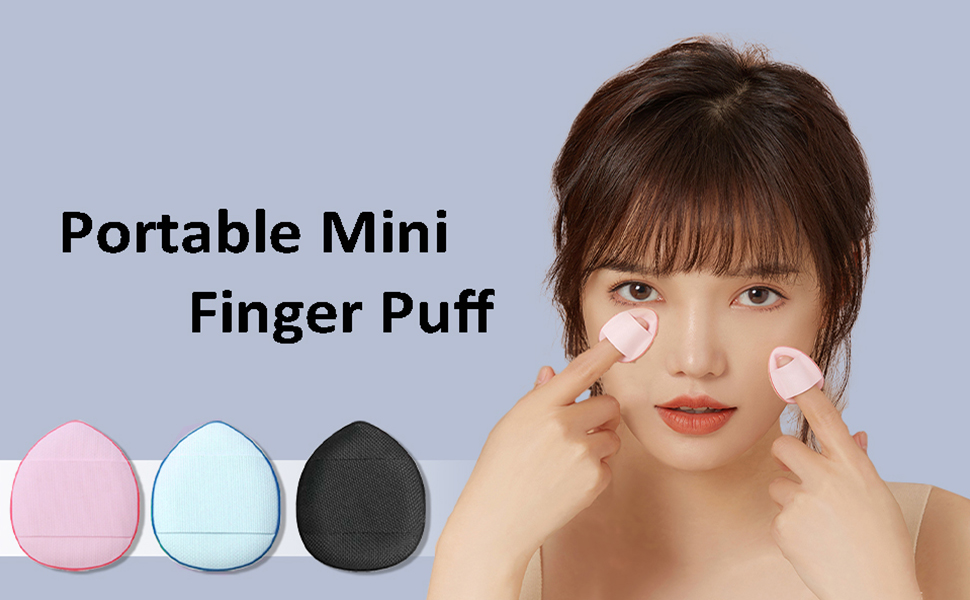 10 PCS Finger Powder Puff, Mini Finger Makeup Puff, Mini Powder Puff ...