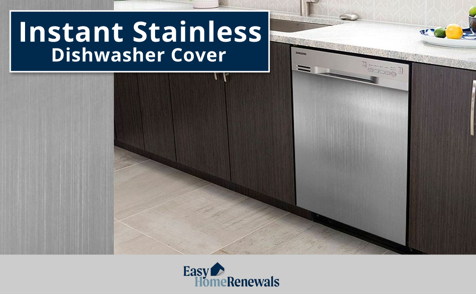Appliance Art Instant Stainless Dishwasher Door