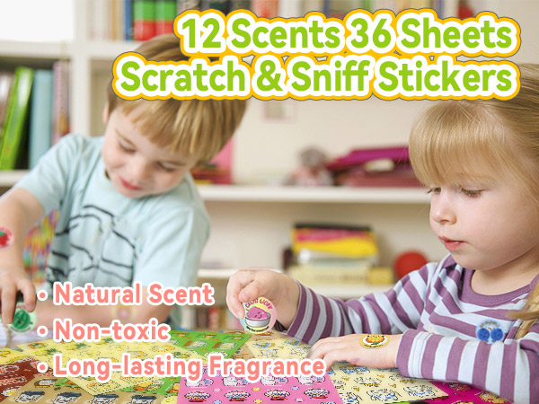 Scratch and sniff stickers Scents smelly sticker