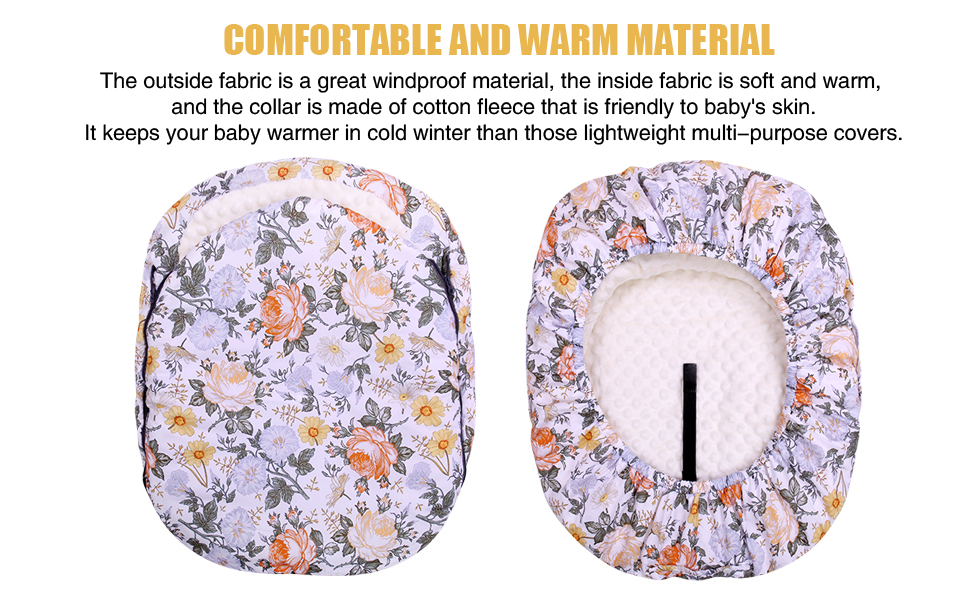 winter baby car seat cover