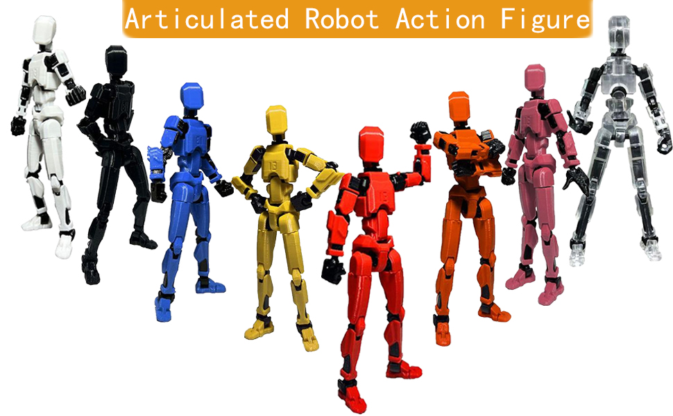 Titan 13 Action Figure, T13 Action Figure, 3D Printed Multi