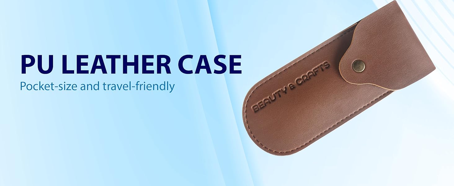 scissors carrying Leather Case for travel