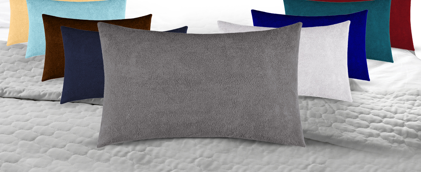 Pillow protectors in multiple available colors