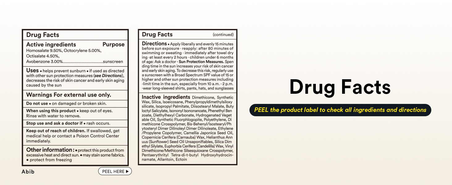 Drug facts